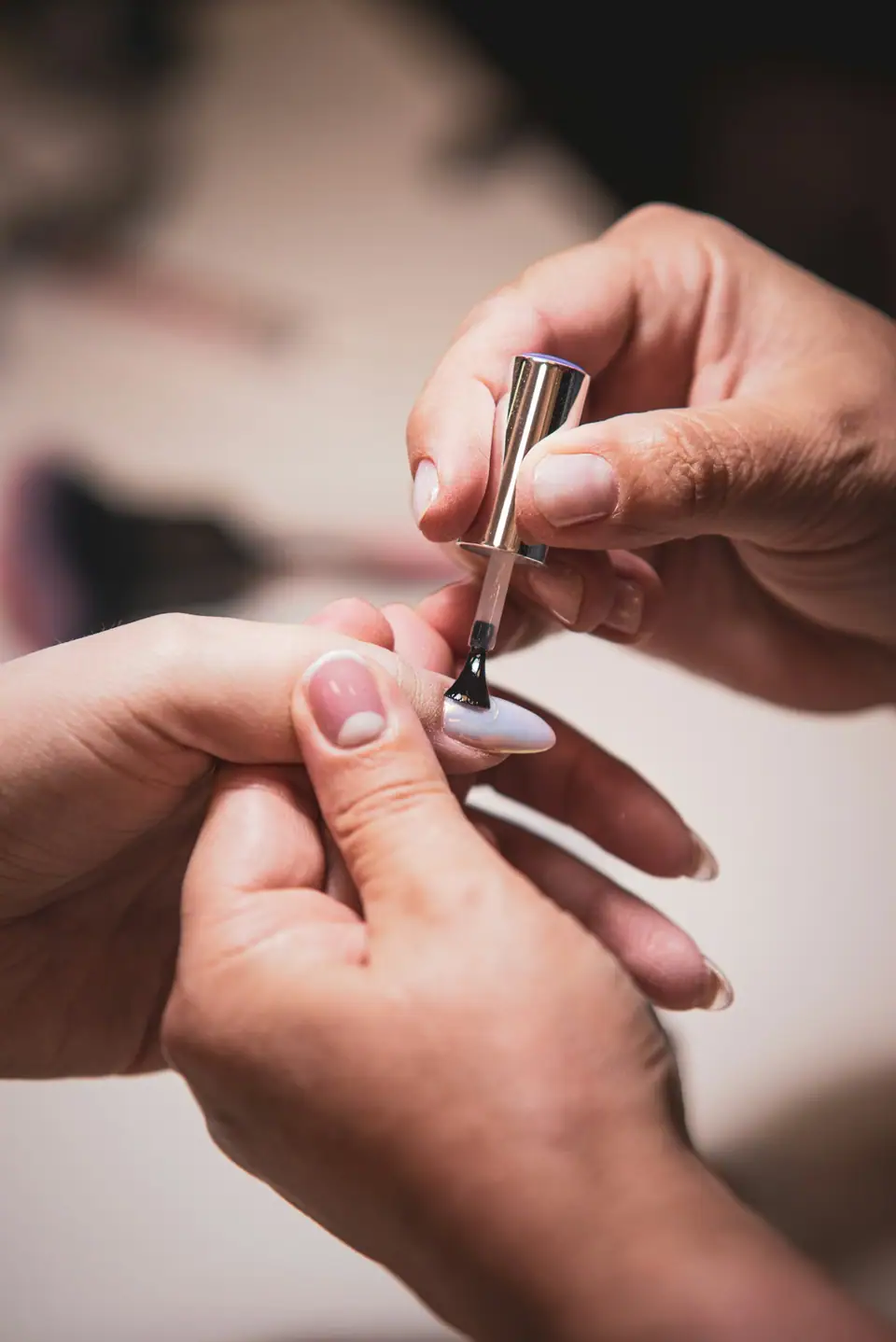 Nail polish being applied (stock photo)